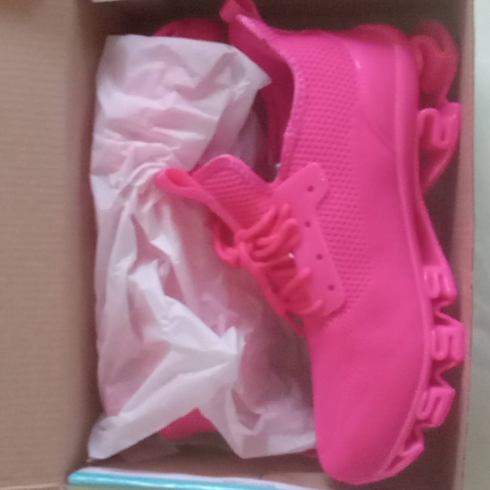 Hot Pink Nike Alike Generic Sports Shoes Size 7